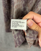 White + Warren Taupe Snakeskin-Print Cashmere Sweater Size M — 04 tag 2