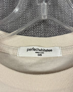 perfectwhitetee Cream Cropped Top Size O-S — 03 tag