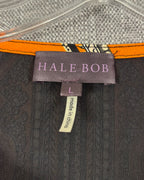 Hale Bob Navy and Orange Print Shift Dress Size L — 03 tag