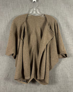 Vince Tan Draped Cardigan Size L — 01 front