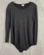 Joie Charcoal Asymmetrical Sweater Size S — 01 front