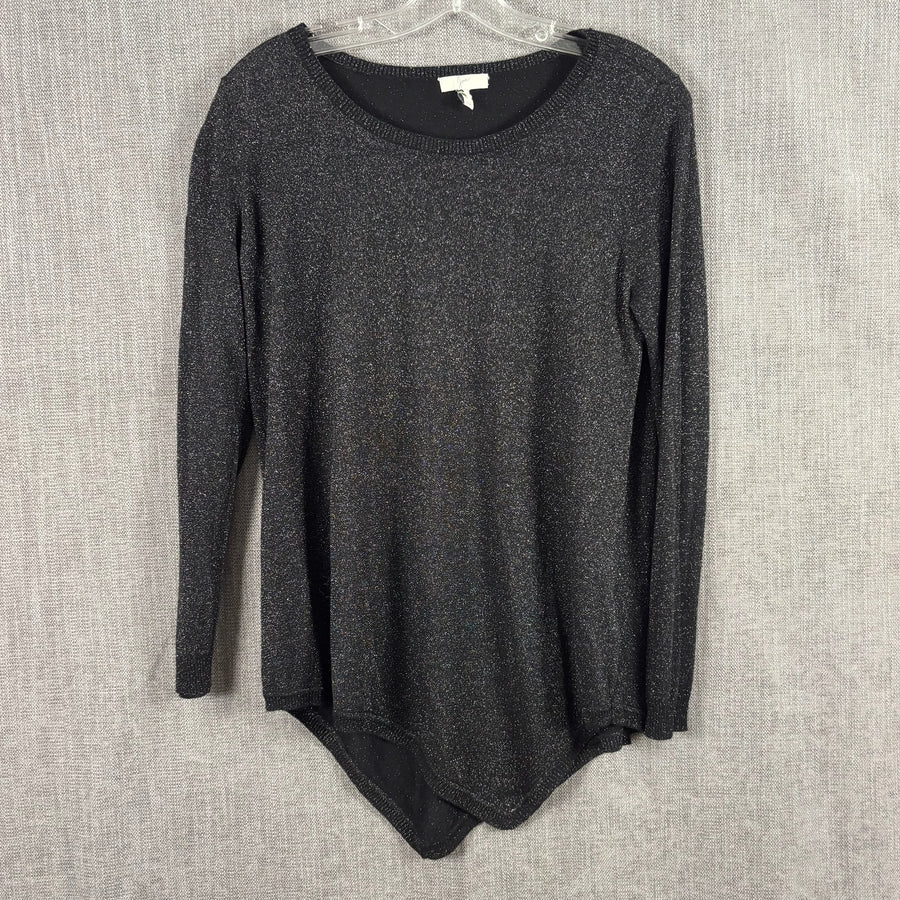 Joie Charcoal Asymmetrical Sweater Size S — 01 front