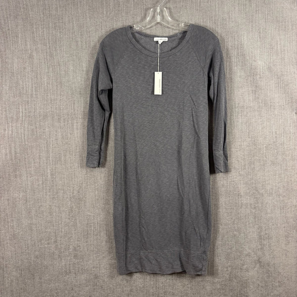 Standard James Perse Gray Raglan Sweatshirt Dress — 01 front