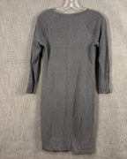 Standard James Perse Gray Raglan Sweatshirt Dress — 02 back