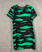 Alice & Trixie Green and Black Print Dress Size M — 01 front