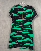 Alice & Trixie Green and Black Print Dress Size M — 02 back