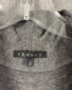 Theory Gray and Black Colorblock Dress Size 2 — 03 tag
