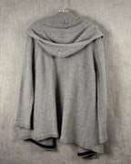 Chinti and Parker Gray Hooded Cardigan — 02 back