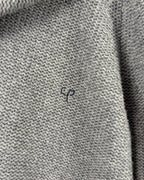 Chinti and Parker Gray Hooded Cardigan — 03 detail