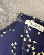 Equipment Femme Aubrey Ultra Marine Star-Print Silk Dress Size XS (TP) — 03 tag