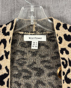 Wild Flower Leopard-Print Cardigan Size UK S (EU S, US XS) — 03 tag