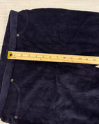 Navy Side-Button Velvet Pants (Brand Unconfirmed) — 04 detail 3