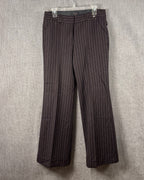 Ted Baker London Brown Pinstripe Pants Size 3 — 01 front