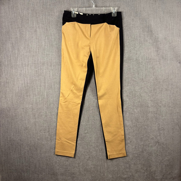 Alice & Trixie Tan and Black Colorblock Pants Size M — 01 front
