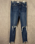 PAIGE Ripped-Knee Jeans Size 26 — 01 front