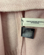 Pink 95% Wool and 5% Cashmere Tassel Poncho (Brand Unconfirmed) One Size — 03 tag