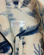 Dianne Keessee Blue Crane Print Blazer — 06 detail 2