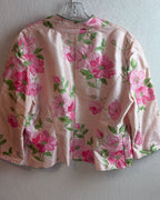 Pink Floral Button Blouse — 02 front 2