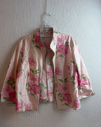 Pink Floral Button Blouse — 03 back