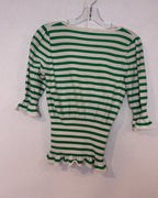 MOTH Green Striped Cardigan — 02 back