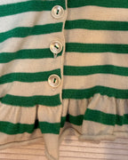 MOTH Green Striped Cardigan — 04 detail 2