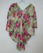 Stigat and Janes Pink Floral Draped Blouse Size S — 02 front 2