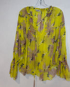 Zadig & Voltaire Talisa Blossom Crepon Blouse Size S — 01 front
