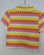 Urban Outfitters Orange Pink Striped Blouse — 02 back