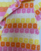 Urban Outfitters Orange Pink Striped Blouse — 04 detail 2