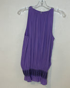 Purple Crochet Trim Dress Size P — 01 front
