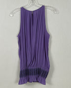 Purple Crochet Trim Dress Size P — 04 back 2