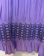 Purple Crochet Trim Dress Size P — 05 detail