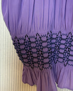 Purple Crochet Trim Dress Size P — 06 detail 2