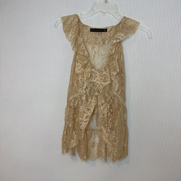 Zara Collection Beige Lace Dress Size EUR M (USA M, MEX 28) — 01 front