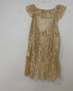 Zara Collection Beige Lace Dress Size EUR M (USA M, MEX 28) — 02 front 2