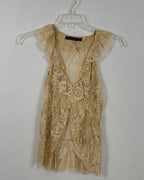 Zara Collection Beige Lace Dress Size EUR M (USA M, MEX 28) — 03 front 3
