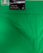 Attyre Green Eyelet Cropped Pants Size 6P — 05 detail 3