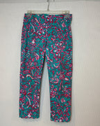 Attyre Teal Paisley Pants Size 6 — 02 back