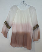 Scandal Cream Ombre Blouse — 02 back