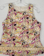 Pastel Print Sleeveless Top — 02 front 2