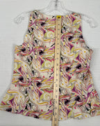 Pastel Print Sleeveless Top — 03 back