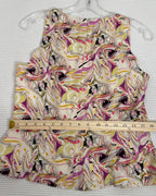 Pastel Print Sleeveless Top — 06 detail