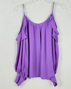 Parker Purple Long Sleeve Blouse Size M — 02 back
