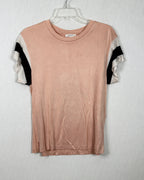 rag & bone Blush Black Trim Tee Size XS-TP — 01 front