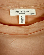 rag & bone Blush Black Trim Tee Size XS-TP — 05 tag