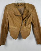 Tan Leather Jacket — 01 front
