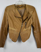 Tan Leather Jacket — 02 back