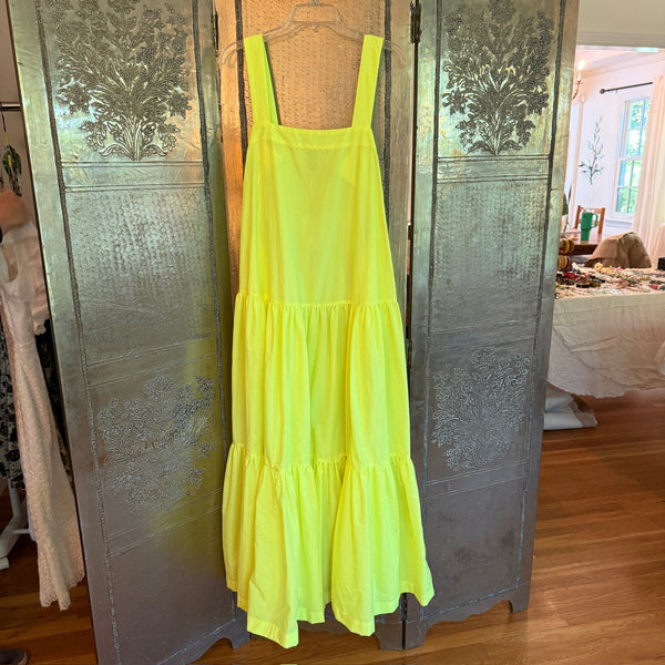Mira Mikati Neon Yellow Maxi Dress Size EU 34 — 01 front