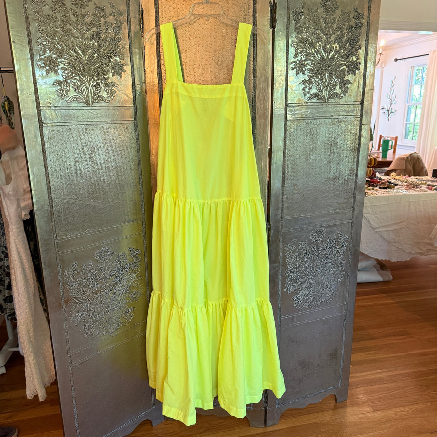 Mira Mikati Neon Yellow Maxi Dress Size EU 34 — 01 front