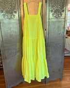 Mira Mikati Neon Yellow Maxi Dress Size EU 34 — 02 front 2